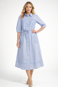 CH0245AB EMBROIDERY COTTON SKIRT SET (BLU, PNK, YEL)