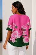 NY0066 ROSE CHARM CRINKLE TOP
