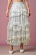 X7454 TULLE RUFFLE SKIRT TJX