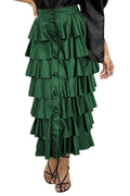 X7069 SKIRT (GRN, BLK)
