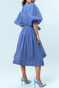 T25100 PUFF SLEEVE DRESS
