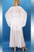T2141 WHITE SHEER MAXI DRESS