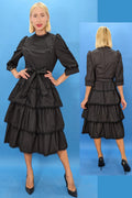 T1630 DRESS (BLK, CAMEL)