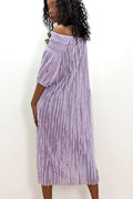 T1829 DRESS (YELLOW, WHT, VIOLET)