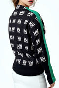 LS62056 COLOR STRIP SWEATER (OFF WHT, BLK)