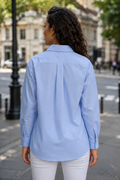 S3171 EMBELLISHED BOTANICAL TOP (BLU, BLK)