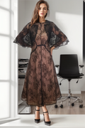 C1968 LACE CAPE DRESS (XXL, XXXL)