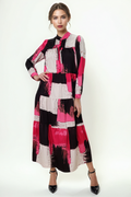 W5050 DRESS (PINK, GRN)