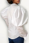 A94041 PUFF SLEEVE DIAMOND TOP (PNK, WHT)