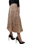 E71019 FLORAL PLEATED SKIRT