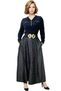 H5812 GOLD TRIM V-NECK SWEATER