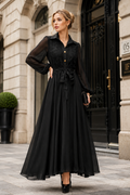 W6656 ORGANZA MAXI DRESS