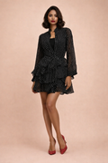 T18109A FLIRTY POLKA DOT MINI DRESS