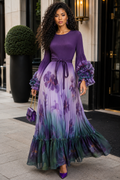 N2643 TWILIGHT BLOOM FLORAL MAXI DRESS