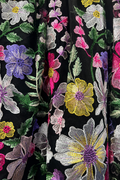 CH929 SECRET GARDEN FLORAL EMBROIDERED MIDI SKIRT
