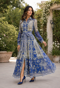 GF1486 ROYAL BLOOM ORGANZA MAXI DRESS