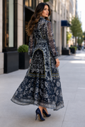 GF1486B VINTAGE PRINT BUTTONDOWN MAXI DRESS