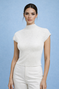 HX0002 GLITTER CRINKLE TOP (BLU, WHT, GRN, PNK)