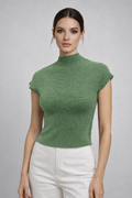 HX0002 GLITTER CRINKLE TOP (BLU, WHT, GRN, PNK)