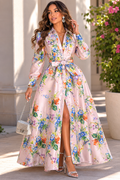 TL0010 ENCHANTED BLOOM STUDDED MIKADO MAXI DRESS