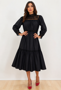 W8586 DRESS (WHT, BLK)