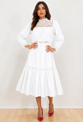 W8586 DRESS (WHT, BLK)