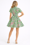 X8056 CRYSTAL TEARDROP APPLIQUE MINI DRESS