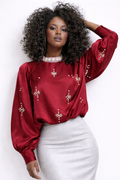 W59131 RHINESTONE EMBELLISHED TOP