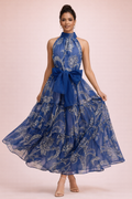 C24121 TIERED PAISLEY MAXI DRESS