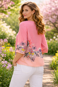 NY0065 PETAL BLOOM CRINKLE TOP