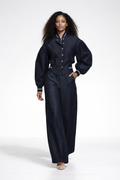 CH8004 PUFF-SLEEVE BOMBER JACKET TOP