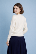 SK021 FLORAL EMBROIDERED CARDIGAN SWEATER