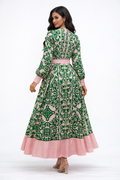 GF1631 BAROQUE PRINT MAXI DRESS