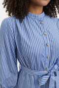 GF1750 STUDDED STRIPED MAXI DRESS