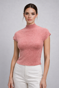 HX0002 GLITTER CRINKLE TOP (BLU, WHT, GRN, PNK)