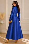 TL0002A STRUCTURED MIKADO A-LINE MAXI DRESS