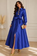 TL0002A STRUCTURED MIKADO A-LINE MAXI DRESS