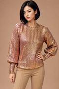 SR3004 SWEATER TOP (GOLD, PINK)