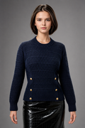SA5072 SWEATER (WHT, BLK)