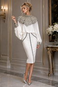 W5913 SEQUIN EMBELLISHED TOP (WHT, BLU)
