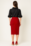BL003 BANDAGE SKIRT (BLUE, BLK, ORANGE, VIOLET, RED)