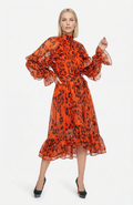 C3562 WILDFIRE RUFFLE DRESS