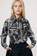 H25081 CHAIN PRINT TOP (BLK,WHT)