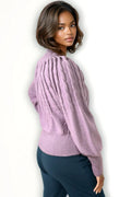 LS65072 CREW NECK SWEATER (LILAC, BLUE)