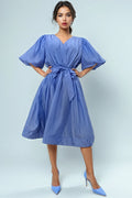 T25100 PUFF SLEEVE DRESS