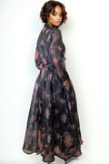 T2583 CHAIN PRINT MAXI DRESS