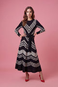 N2594 POLKA DOT CRINKLED DRESS (XXL ONLY)