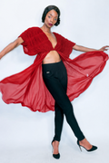 X6997 TOP (BLK, RED, GREEN, PINK)