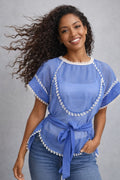 S3116 WAVE LACE HI- LO TOP (BLK,BLU,WHT)