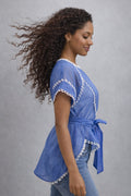 S3116 WAVE LACE HI- LO TOP (BLK,BLU,WHT)